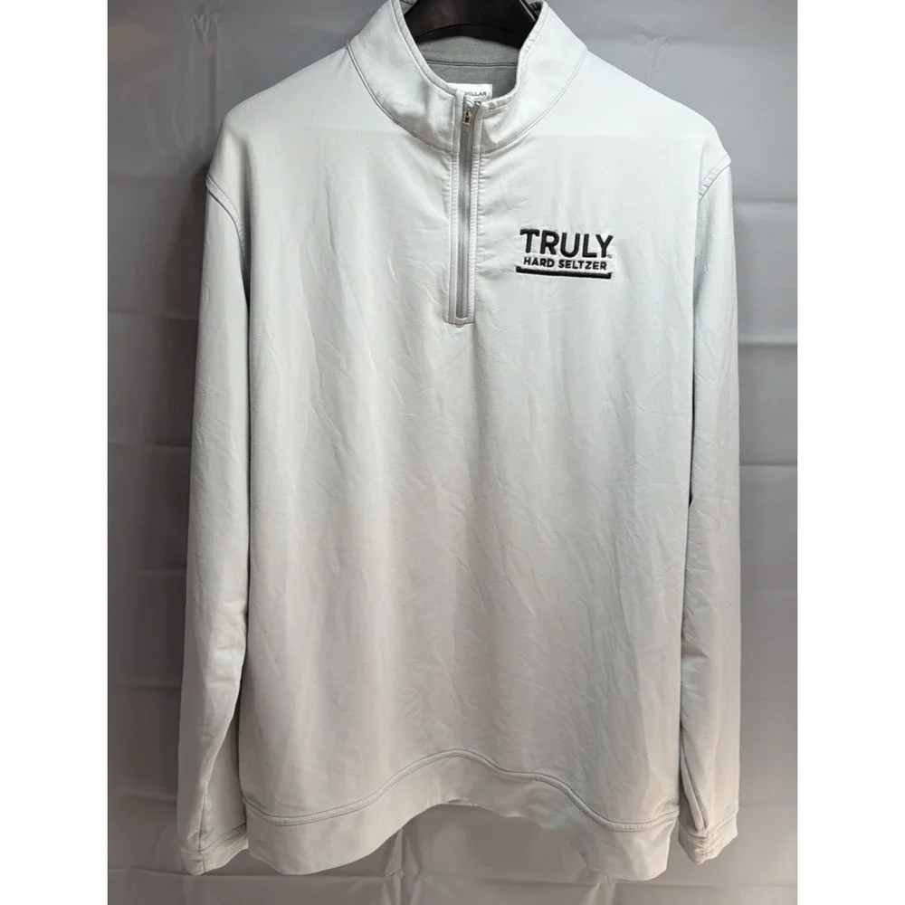 Peter Millar Barstool Sports Truly Hard Seltzer Perth Quarter Zip Pullover XL